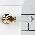 Toilet lever traditional ceramic - gold