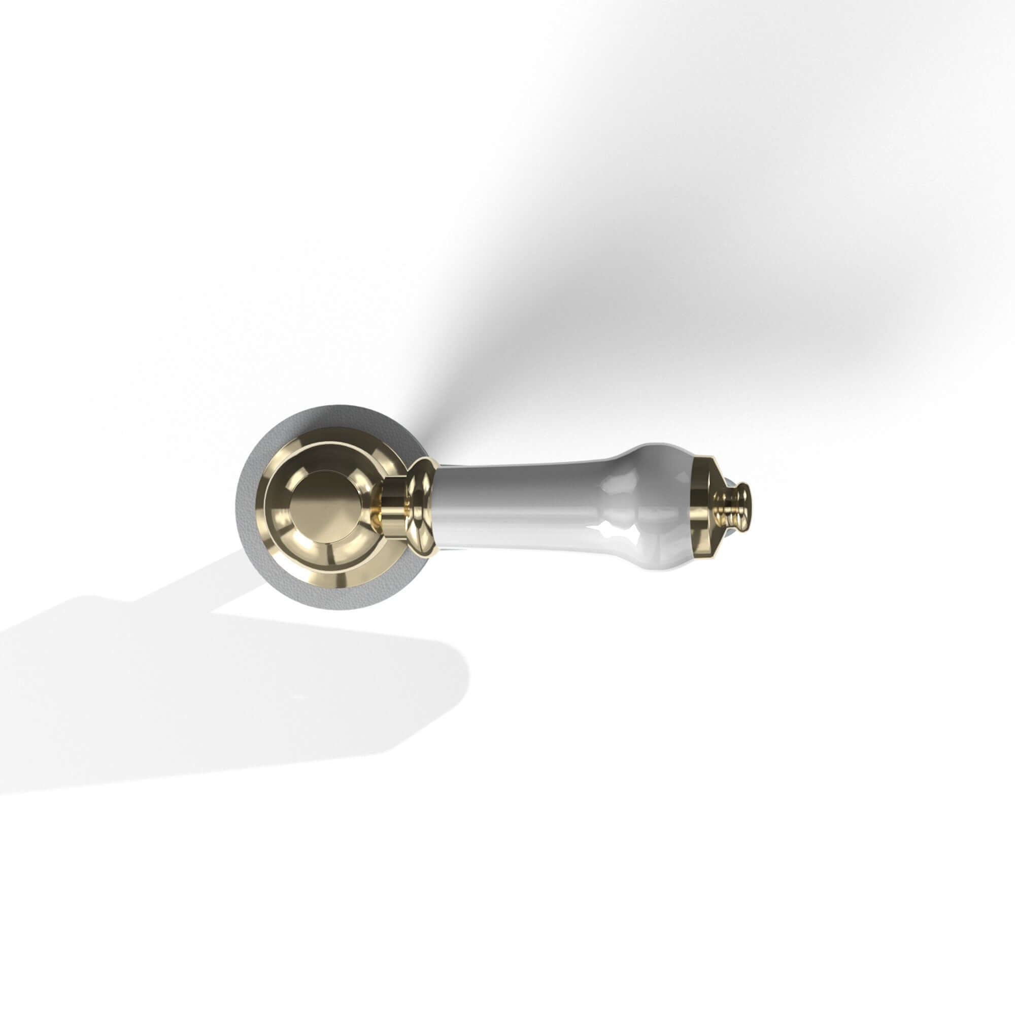 Toilet lever traditional ceramic - gold