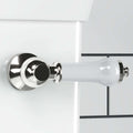 Toilet lever traditional ceramic - chrome