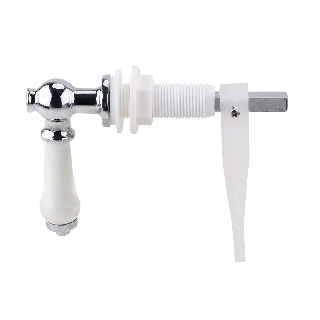 Toilet lever traditional ceramic - chrome