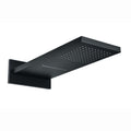 Rectangular dual fixed shower head (waterfall + rainfall)  575 x 230mm - black