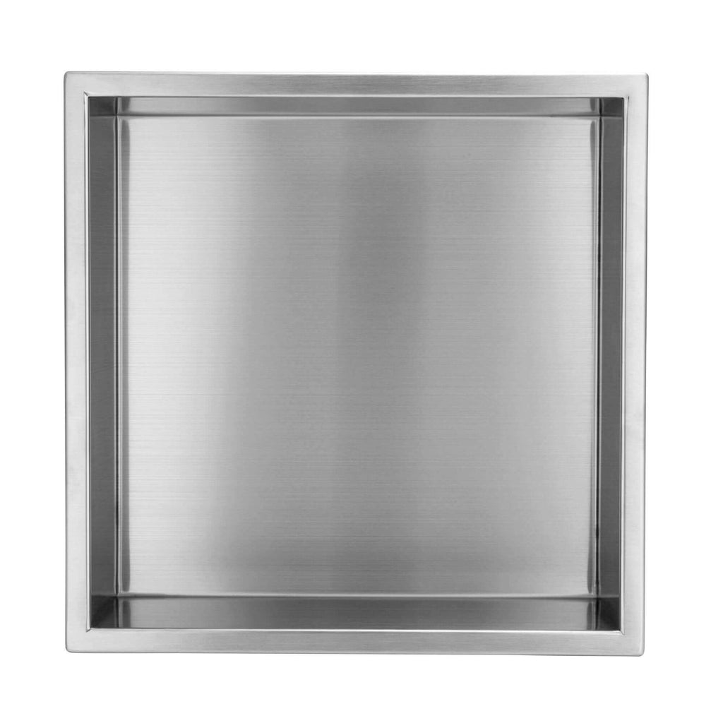 Shower Niche 300 x 300 - Brushed Steel