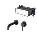 Calder wall mounted basin mixer with EZ box - matt black