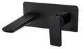 Delamere wall mounted basin mixer - matt black