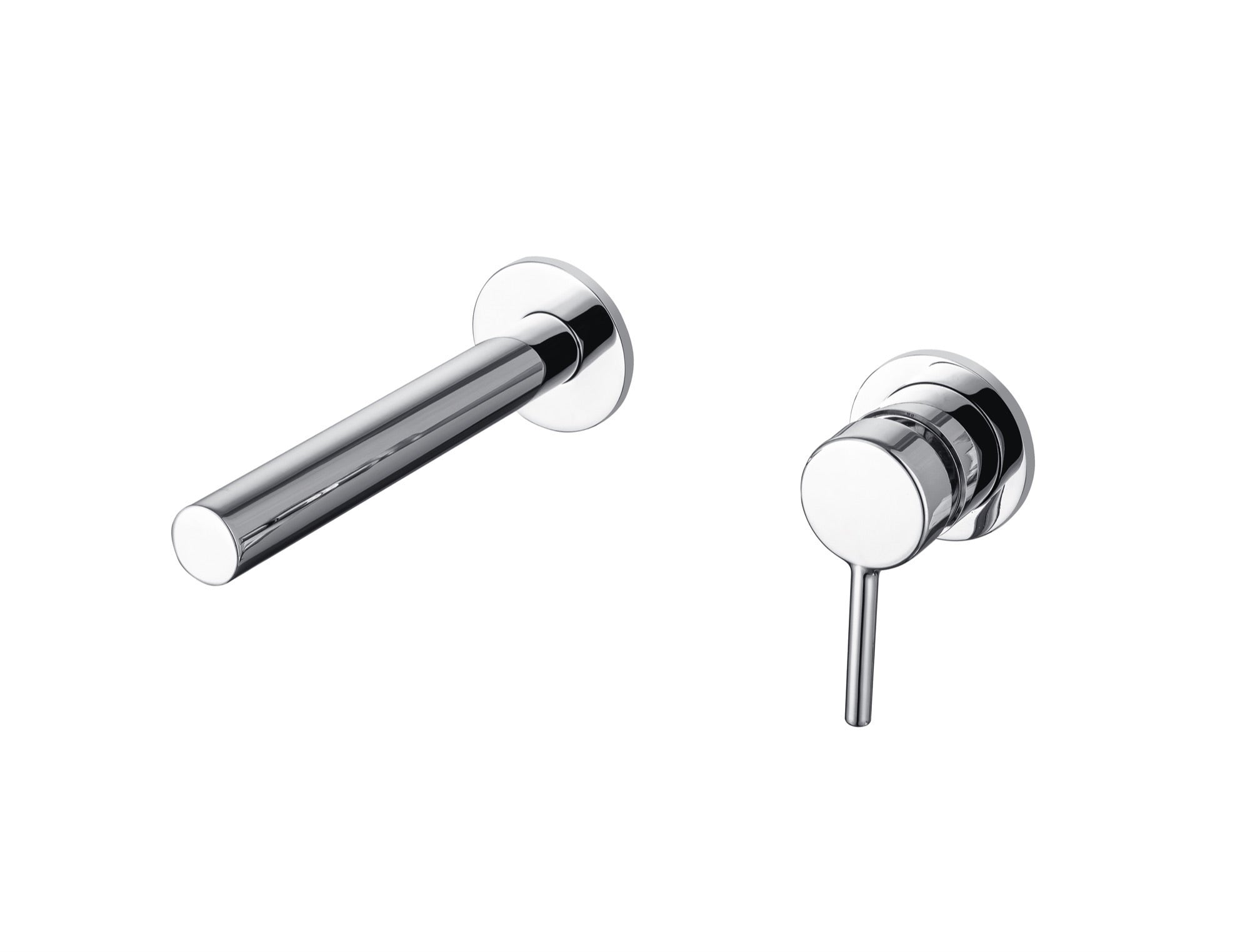 Elton wall mounted basin mixer - chrome