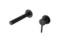 Elton wall mounted basin mixer - matt black
