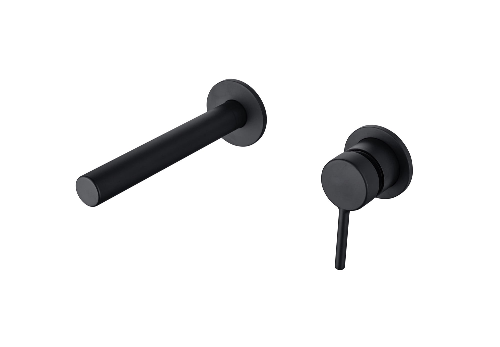 Elton wall mounted basin mixer - matt black