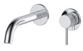 Garrick diamond knurled wall mounted basin mixer with EZ box - chrome