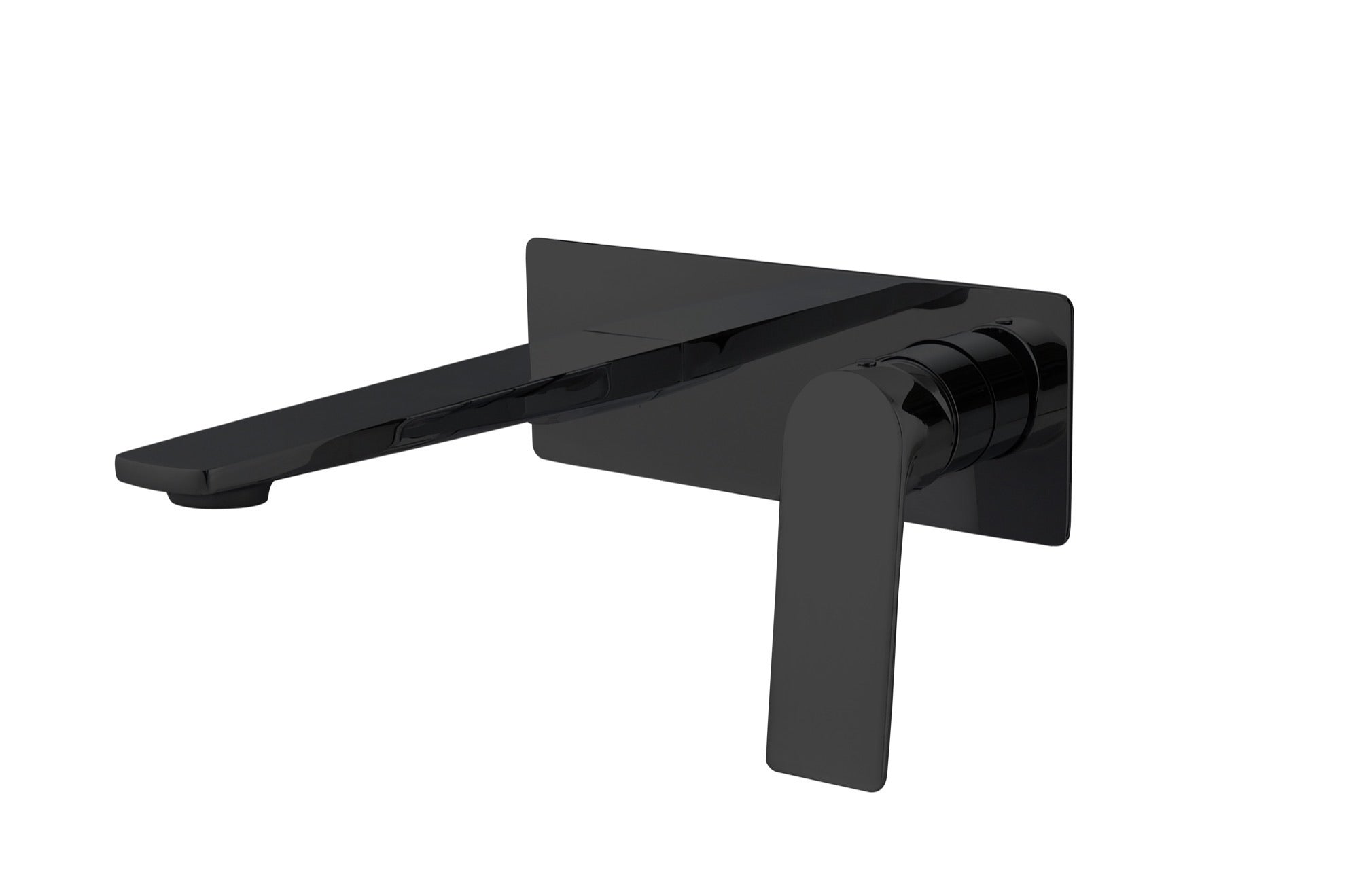 Skye wall mounted basin mixer with EZ box - matt black