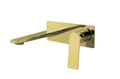 Skye wall mounted basin mixer with EZ box - brushed gold