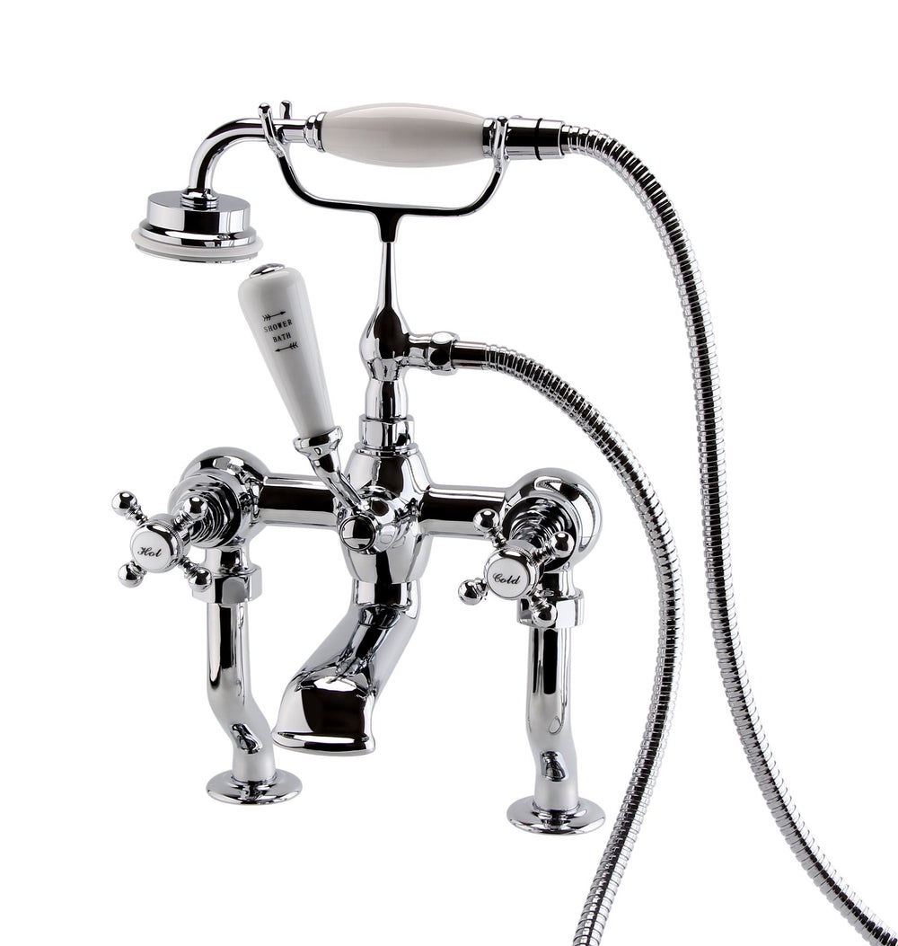 Wenlock bath shower mixer with shower kit - chrome