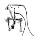 Wenlock bath shower mixer with shower kit - chrome