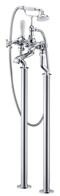 Wenlock freestanding bath shower mixer - chrome