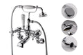Wenlock wall mounted bath shower mixer with shower kit - chrome