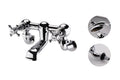 Wenlock wall mounted exposed bath filler - chrome