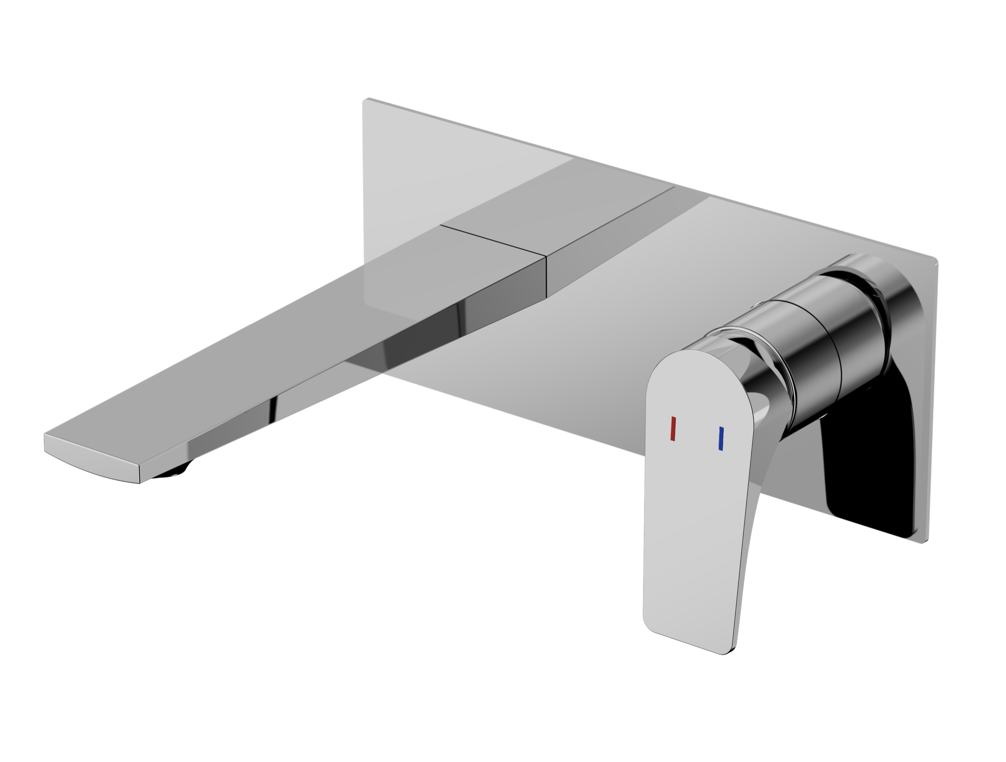 Pelham wall mounted basin mixer with EZ box - chrome