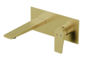 Pelham wall mounted basin mixer with EZ box - brushed gold