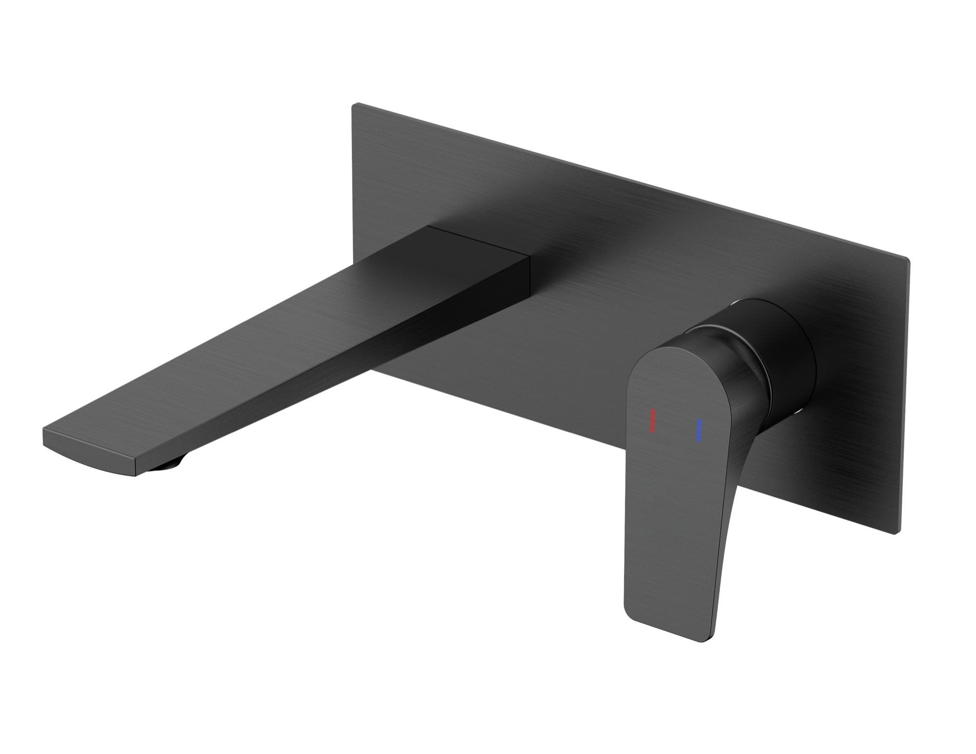 Pelham wall mounted basin mixer with EZ box - gunmetal grey