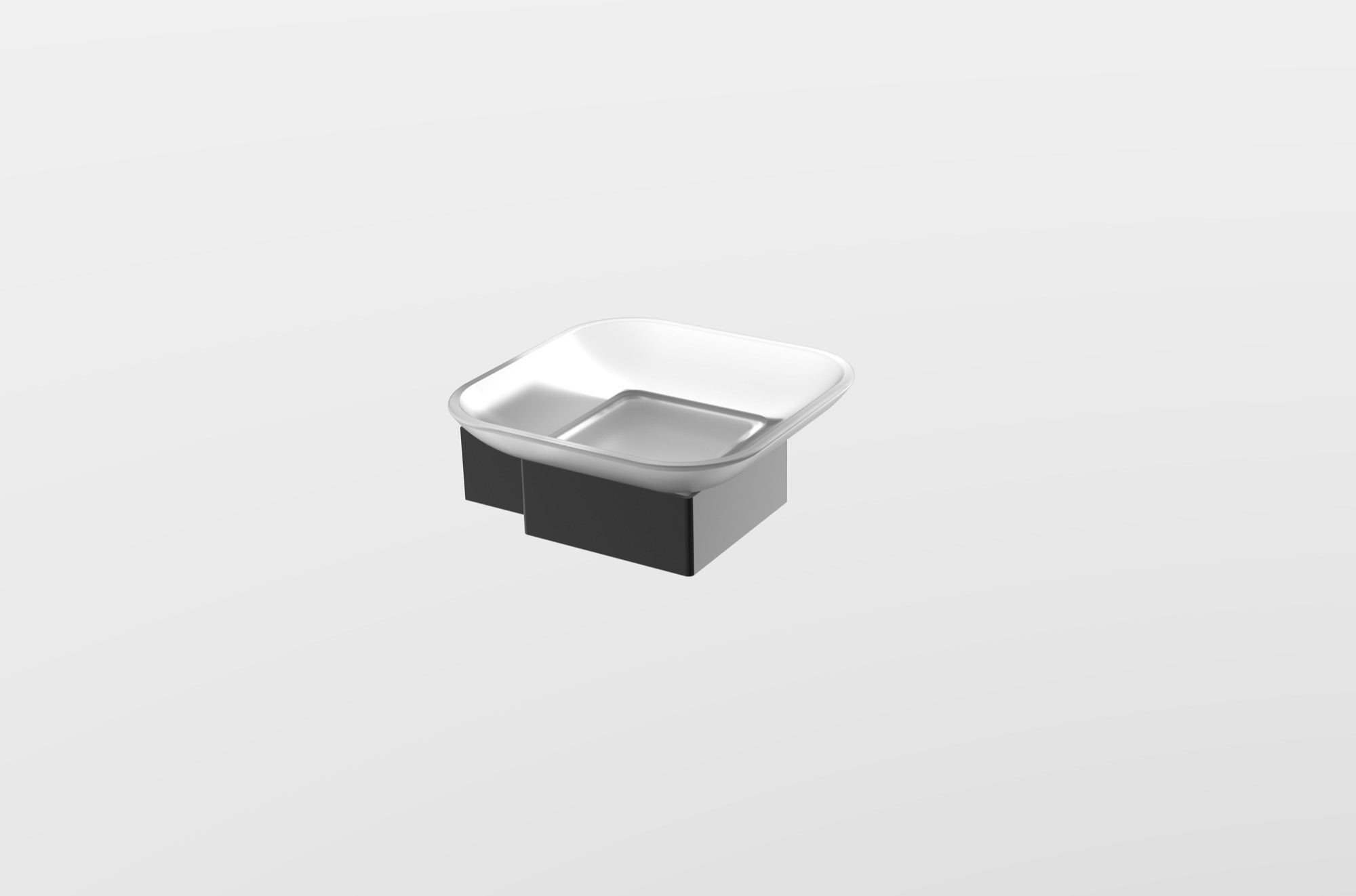 Denby Soap dish & holder - Matt Black