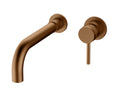 Kelso Wall mounted basin mono mixer - Bronze