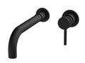 Kelso Wall mounted basin mono mixer - Matt Black