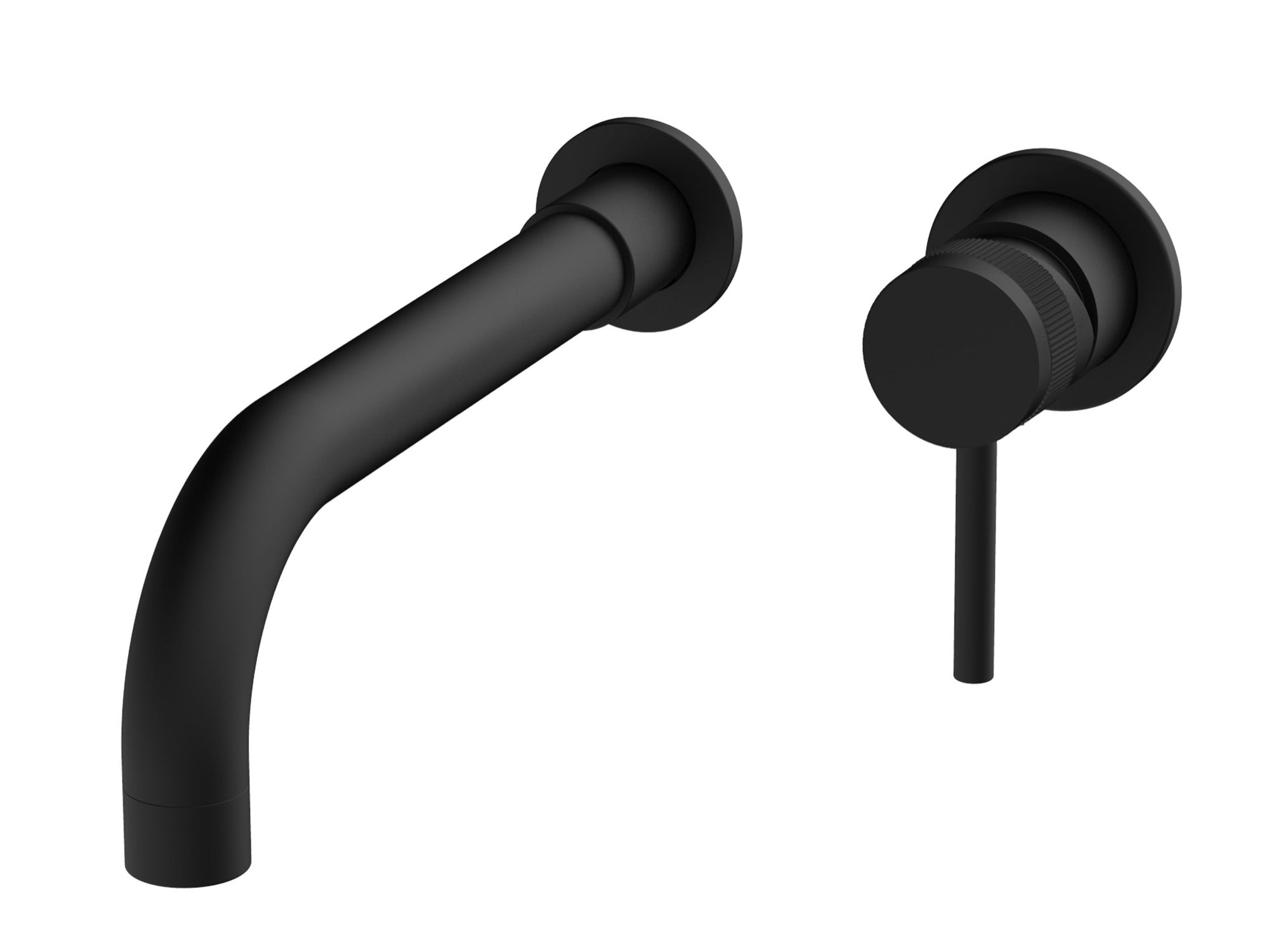 Kelso Wall mounted basin mono mixer - Matt Black