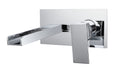 Zennor Wall Mounted Basin Mono Mixer - Chrome