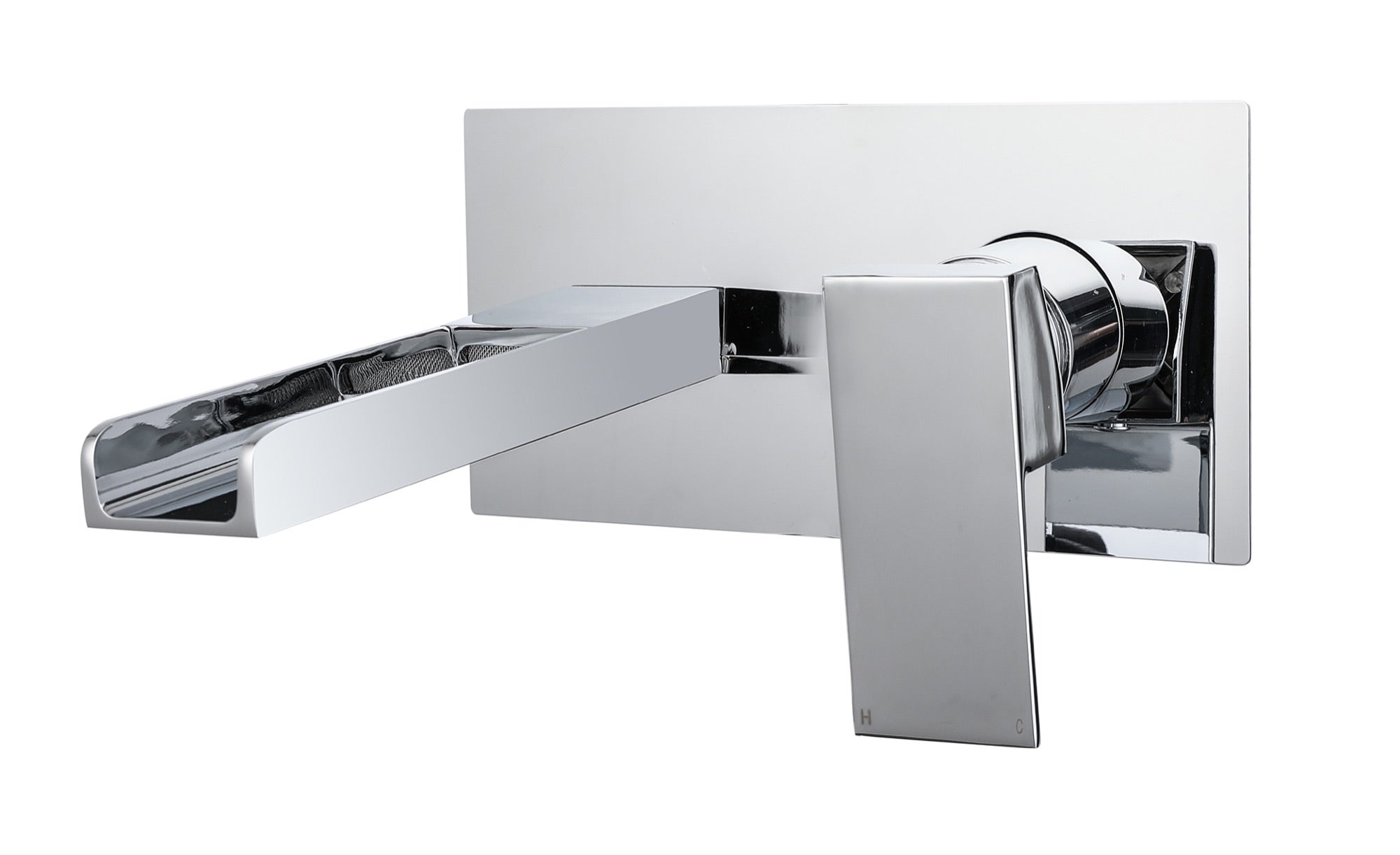 Zennor Wall Mounted Basin Mono Mixer - Chrome