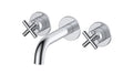 Ibstock Wall Mounted Basin Bath Mixer - Chrome