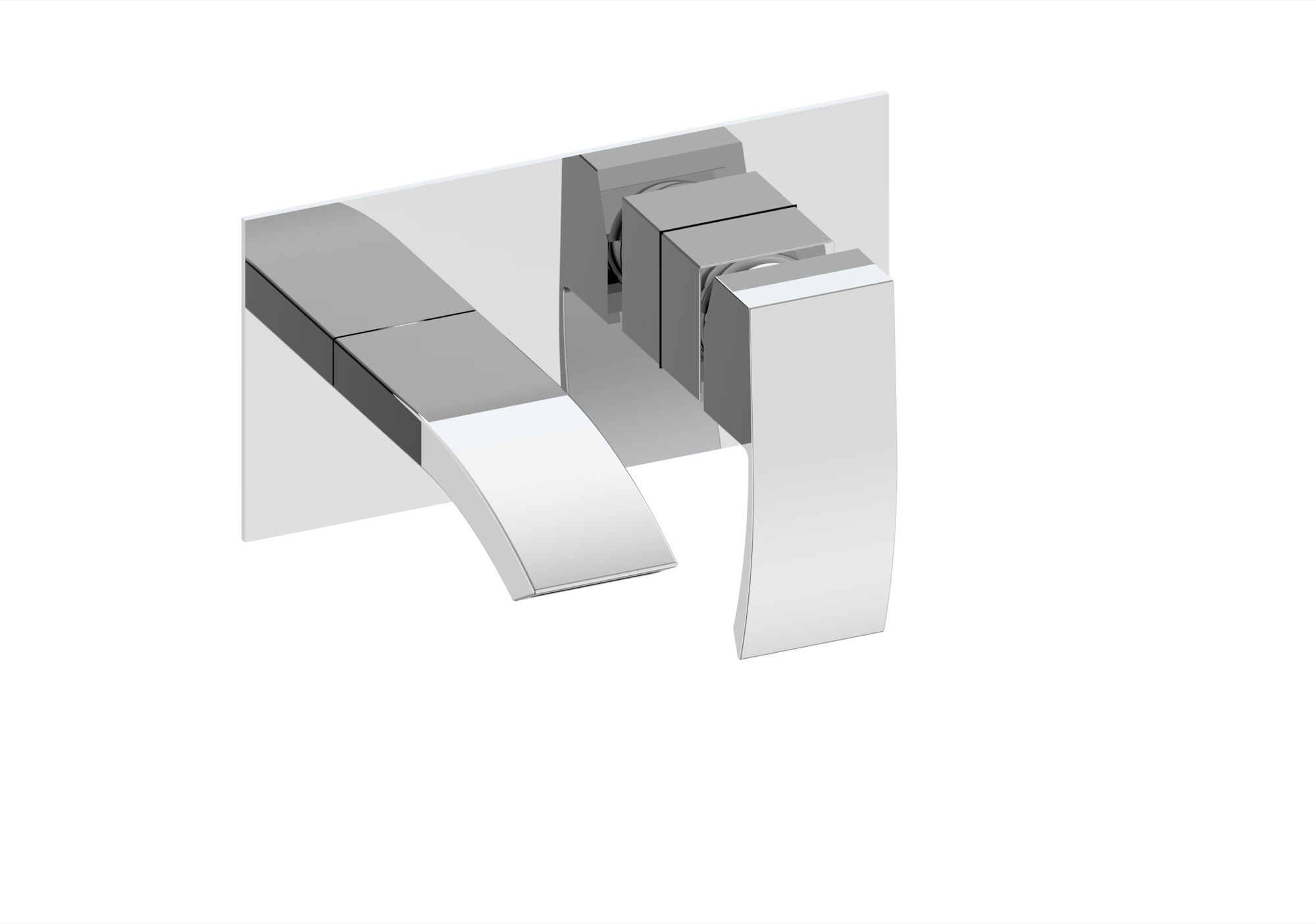 Sherborne Wall Mounted Basin Mixer - Chrome