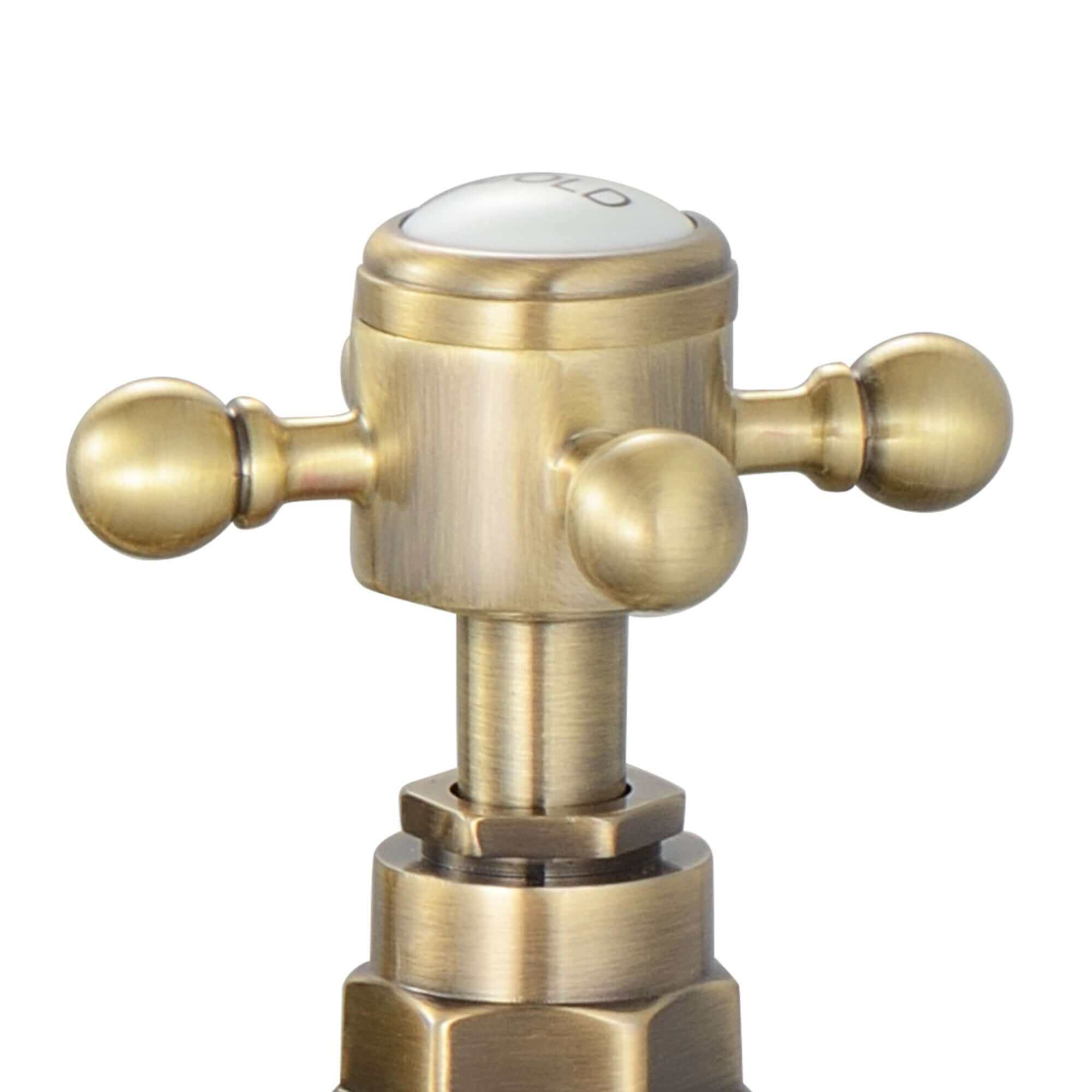 Camberley traditional bath mixer tap crosshead - antique brass