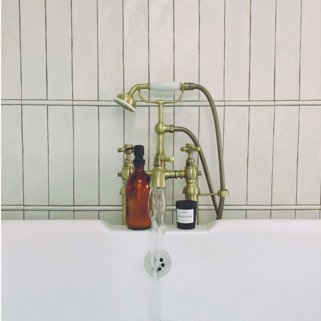 Camberley traditional bath shower mixer tap crosshead - antique brass