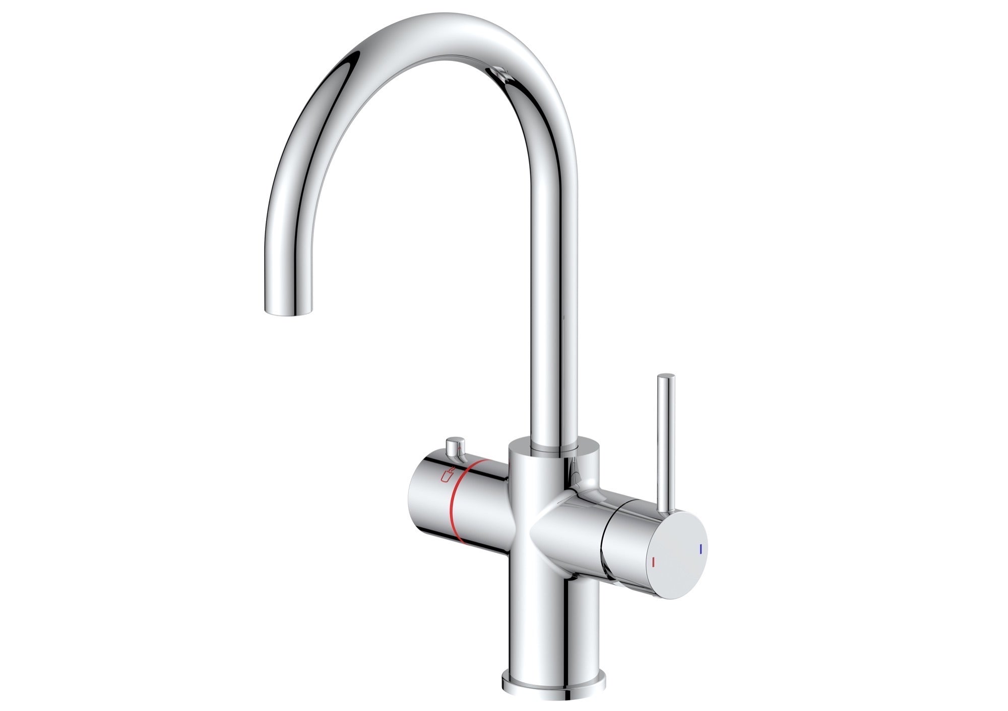 Etna 3-in-1 single lever boiler kitchen sink mixer - chrome