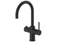 Etna 3-in-1 single lever boiler kitchen sink mixer - matt black