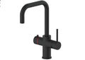 Etna 3-in-1 single lever boiler kitchen sink mixer - matt black