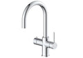 Etna 4-in-1 single lever boiler kitchen sink mixer - chrome