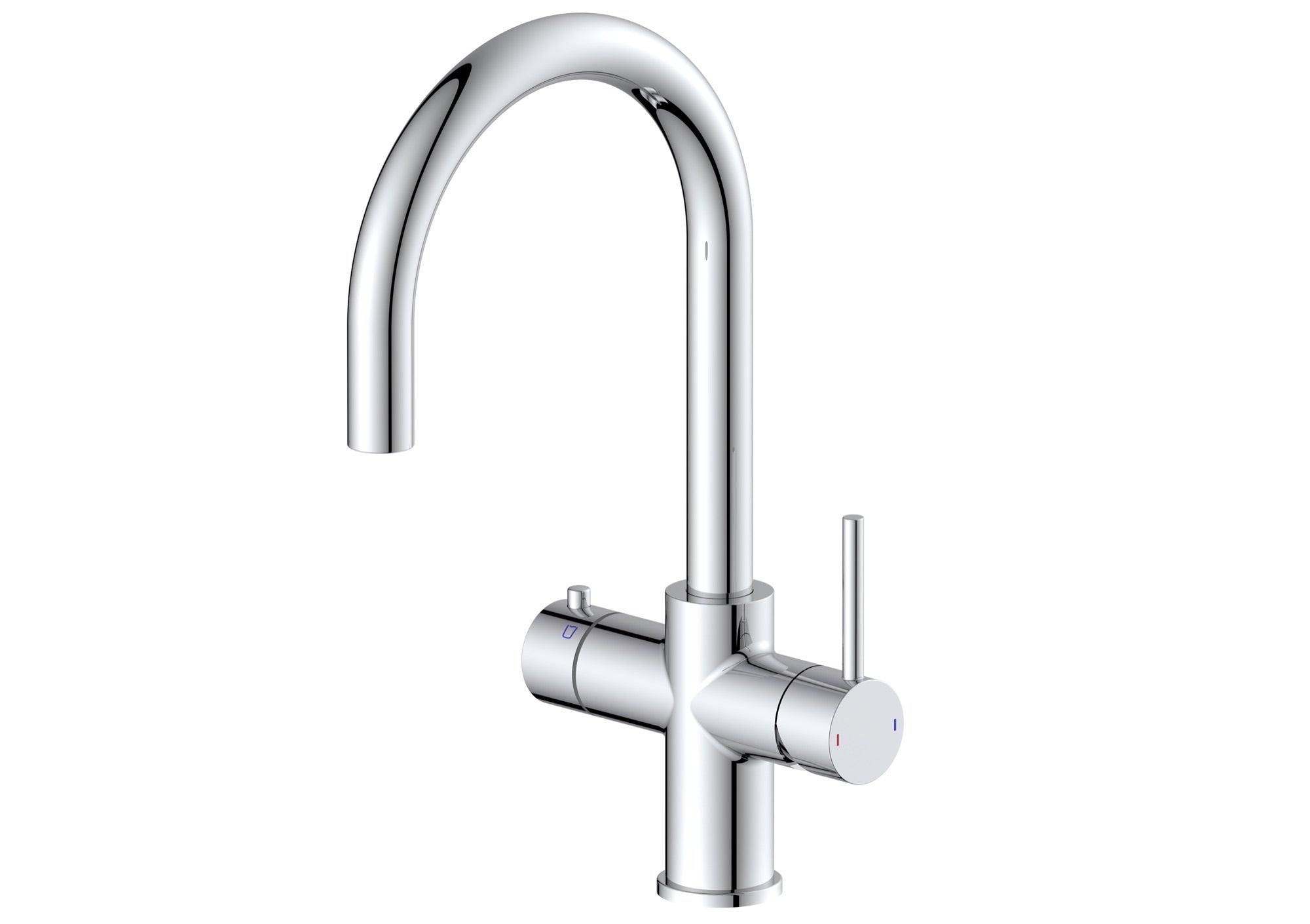 Etna 4-in-1 single lever boiler kitchen sink mixer - chrome