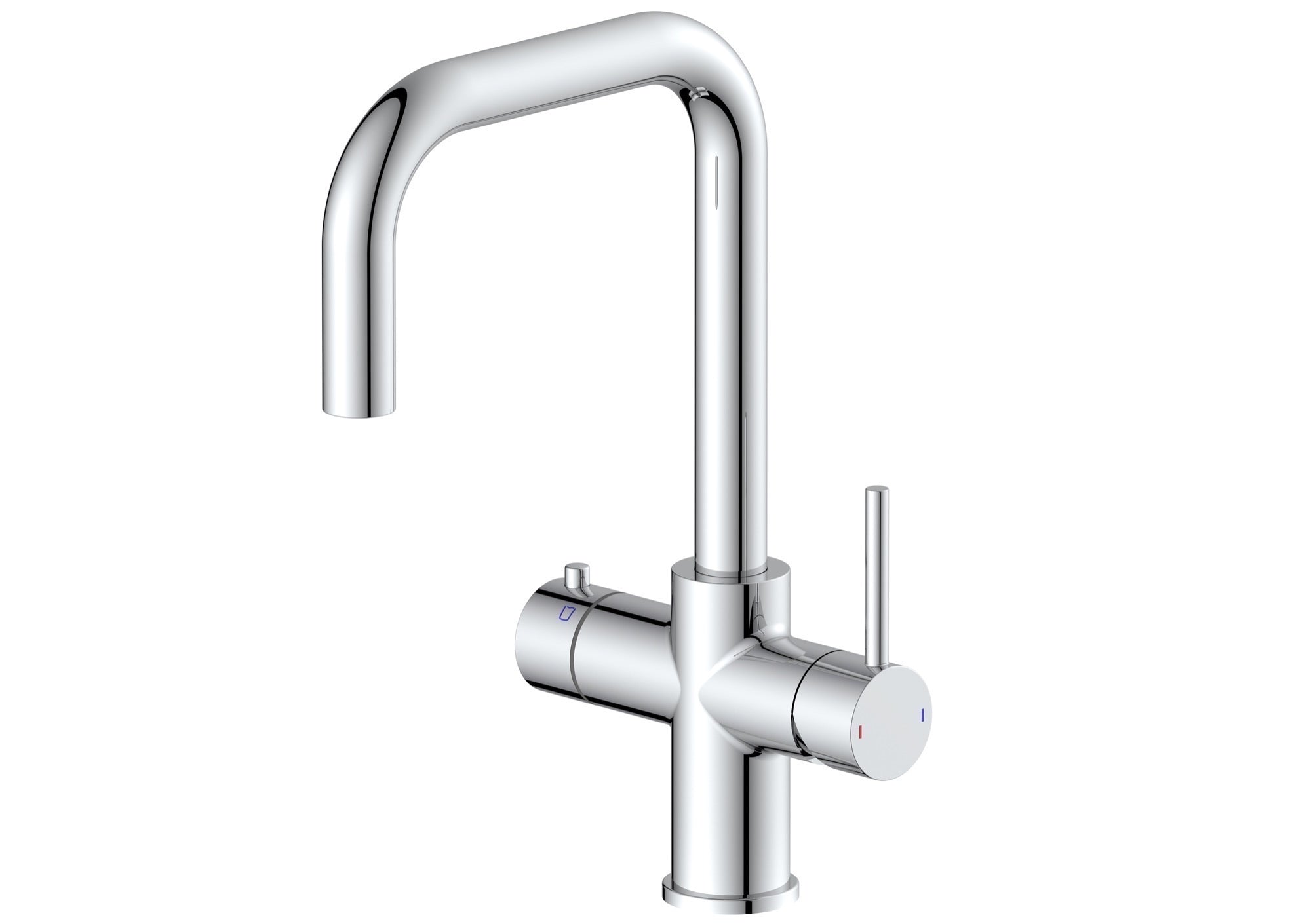 Etna 4-in-1 single lever boiler kitchen sink mixer - chrome