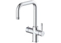 Etna 4-in-1 single lever boiler kitchen sink mixer (knurling handle and spout) - chrome