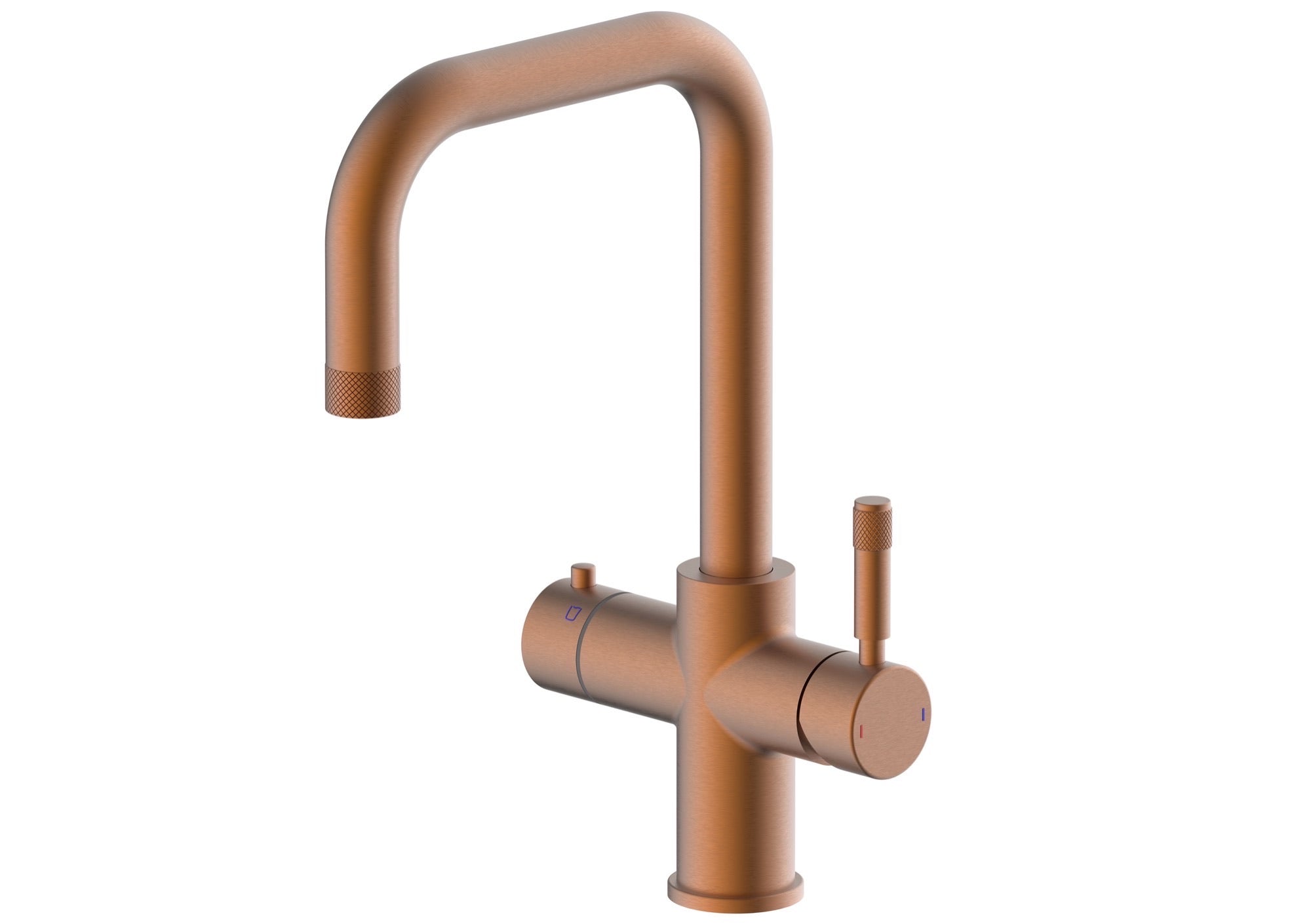 Etna 4-in-1 instant boiling water kitchen mixer - brushed copper