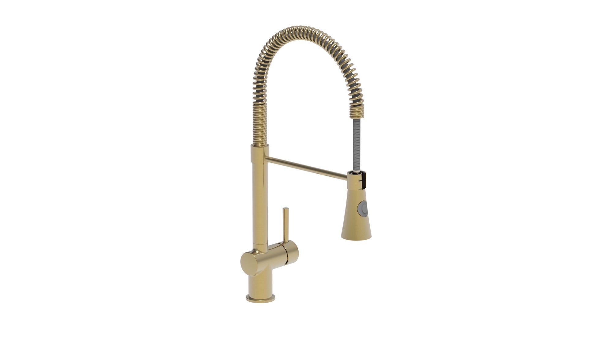 Marlow pull out kitchen sink mixer - brushed brass