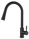 Marlow pull out kitchen sink mixer - matt black