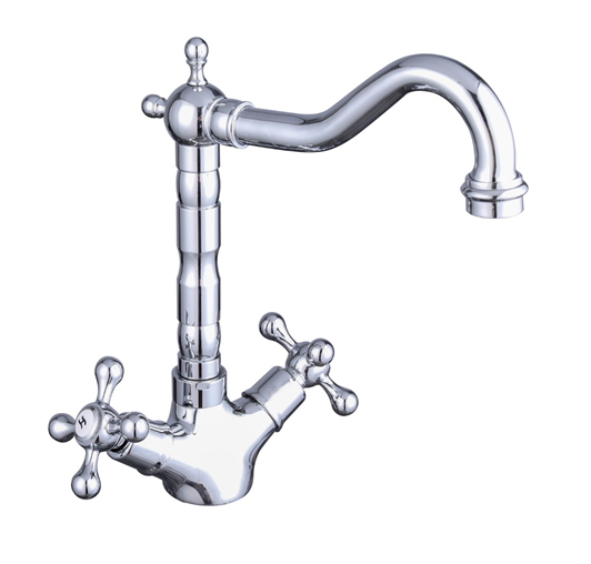 Wenlock traditional kitchen sink mixer - chrome