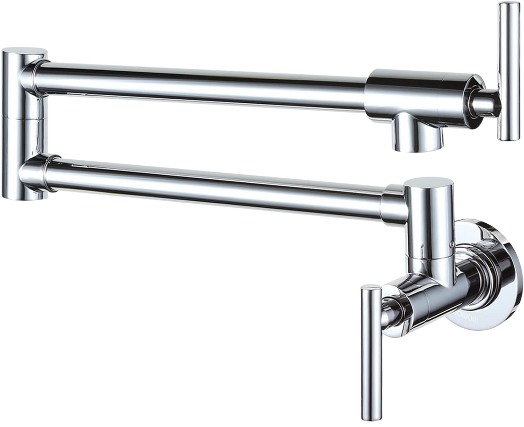 Porter wall mounted pot filler kitchen sink mixers - chrome