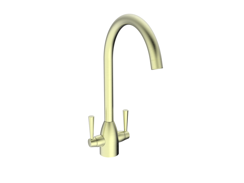 Marlow kitchen sink mixer - brushed brass