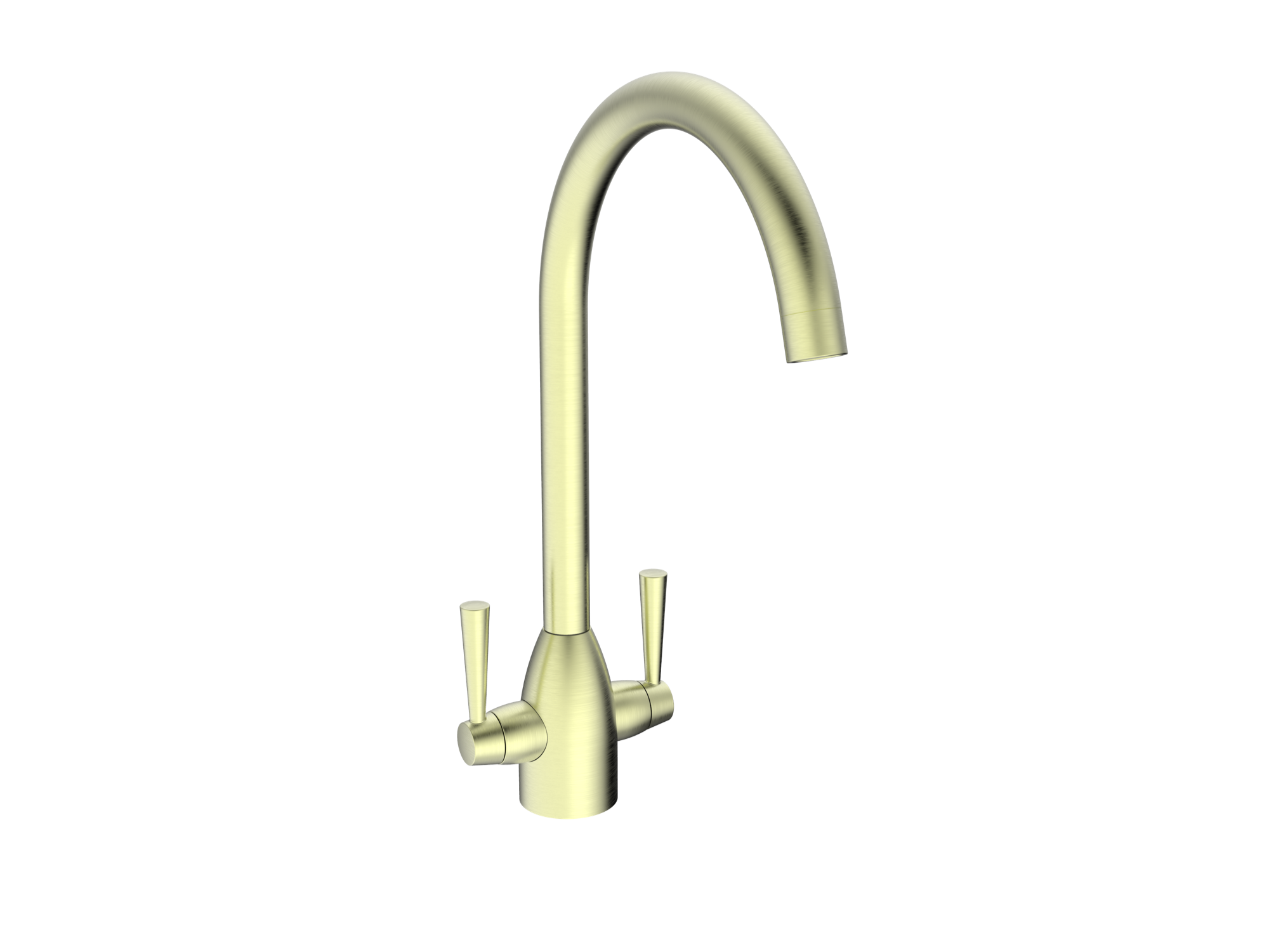 Marlow kitchen sink mixer - brushed brass