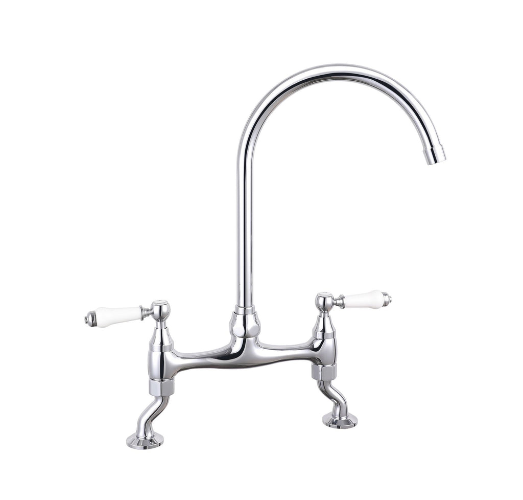 Wenlock traditional kitchen sink mixer - chrome