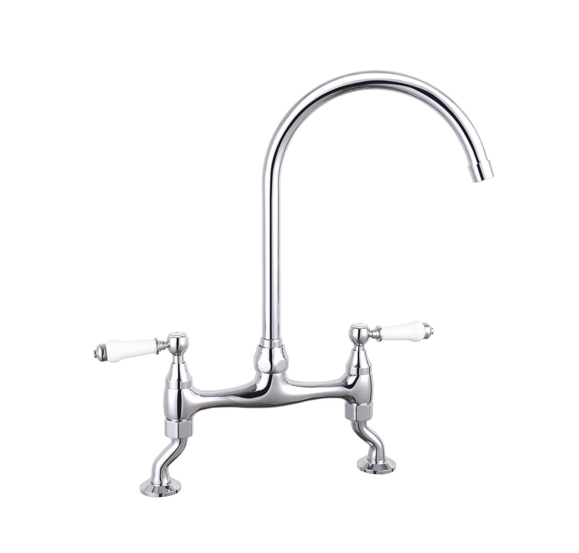 Wenlock traditional kitchen sink mixer - chrome