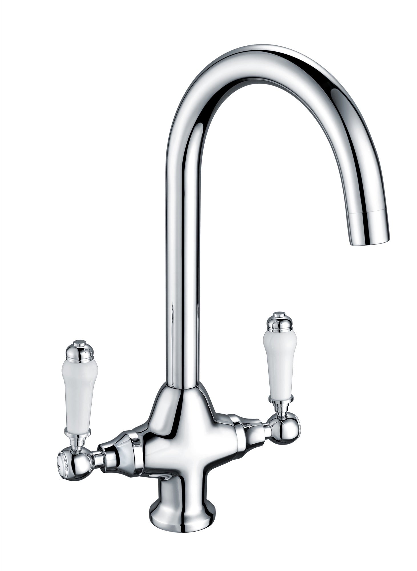 Wenlock traditional kitchen sink mixer - chrome
