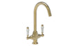 Wenlock traditional kitchen sink mixer - brushed brass